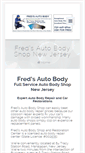 Mobile Screenshot of fredsautobodynj.com