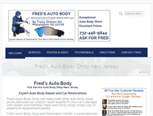 Tablet Screenshot of fredsautobodynj.com